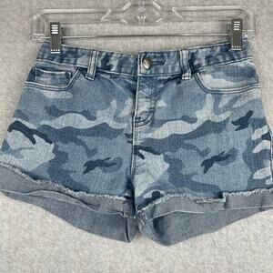 K1008 Old Navy Girls Camo Shorts Size 14